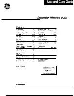 Preview for 1 page of GE Spacemaker JVM141J Use And Care Manual