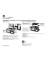 Preview for 1 page of GE Spacemaker JVM1430WD Dimensions And Installation Information