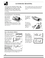 Preview for 18 page of GE Spacemaker JVM150K Use And Care & Cooking Manual