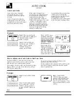 Preview for 22 page of GE Spacemaker JVM150K Use And Care & Cooking Manual