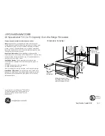 Предварительный просмотр 1 страницы GE Spacemaker JVM1540DN Datasheet