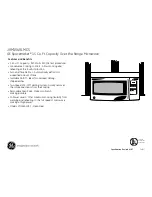 Preview for 3 page of GE Spacemaker JVM1540LMCS Dimensions And Installation Information