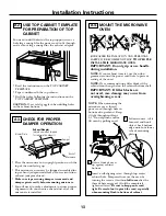 Preview for 13 page of GE Spacemaker JVM1630BK Installation Instructions Manual