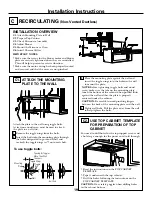 Preview for 19 page of GE Spacemaker JVM1630BK Installation Instructions Manual