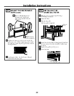 Preview for 22 page of GE Spacemaker JVM1630BK Installation Instructions Manual