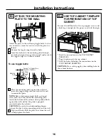 Предварительный просмотр 16 страницы GE Spacemaker JVM1630CH Installation Instructions Manual