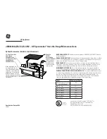 Preview for 2 page of GE Spacemaker JVM1640BJ Dimensions And Installation Information