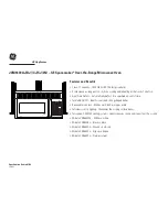 Preview for 3 page of GE Spacemaker JVM1640BJ Dimensions And Installation Information