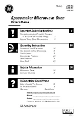 GE Spacemaker JVM1730 Owner'S Manual предпросмотр
