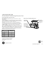 Предварительный просмотр 2 страницы GE Spacemaker JVM1740DP Dimensions And Installation Information