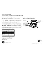 Preview for 2 page of GE Spacemaker JVM1752DP Dimensions And Installation Information