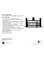 Preview for 3 page of GE Spacemaker JVM1752DP Dimensions And Installation Information