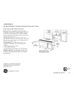 Preview for 1 page of GE Spacemaker JVM1950DR Dimensions And Installation Information