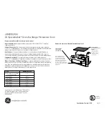 Preview for 2 page of GE Spacemaker JVM2052DNBB Dimension Manual