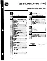 GE Spacemaker JVM240 Use And Care Manual preview