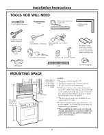 Предварительный просмотр 7 страницы GE Spacemaker PVM2070 Installation Instructions Manual