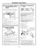 Предварительный просмотр 13 страницы GE Spacemaker PVM2070 Installation Instructions Manual