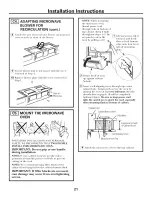 Предварительный просмотр 21 страницы GE Spacemaker PVM2070 Installation Instructions Manual