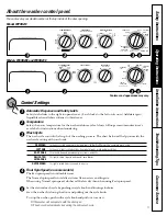 Предварительный просмотр 5 страницы GE Spacemaker WCXH208 Owner'S Manual & Installation Instructions