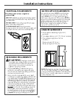 Предварительный просмотр 14 страницы GE Spacemaker WCXH208 Owner'S Manual & Installation Instructions