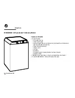 Preview for 3 page of GE Spacemaker WSKS2060 Specifications