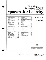 GE Spacemaker WSM2000H Use And Care Manual preview