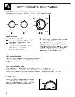 Preview for 8 page of GE Spacemaker WSM2700 Use And Care Manual