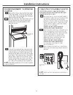 Preview for 3 page of GE Spacemaker WSM2780 Installation Instructions Manual