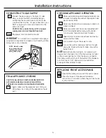 Preview for 4 page of GE Spacemaker WSM2780 Installation Instructions Manual