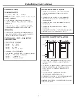 Preview for 7 page of GE Spacemaker WSM2780 Installation Instructions Manual