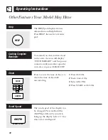 Preview for 30 page of GE SpacemakerXL JVM1320 Owner'S Manual