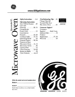 GE SpacemakerXL JVM1542 Owner'S Manual предпросмотр