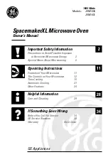 Preview for 1 page of GE SpacemakerXL JVM1631CH Owner'S Manual