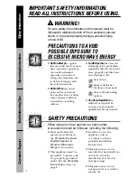 Preview for 2 page of GE Spacemarker DVM1850 User Manual