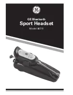 GE Sport Headset 86711 User Manual preview