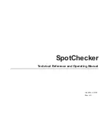 GE SpotChecker Operating Manual предпросмотр