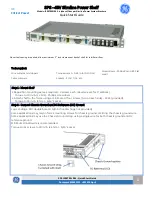 GE SPS-48V Quick Start Manual предпросмотр