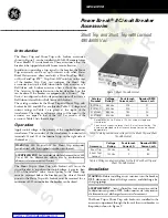 GE SPST480 Manual preview