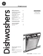 Preview for 1 page of GE Stainless Steel Tub Dishwasher Owner'S Manual