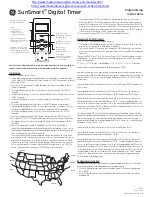 GE SunSmart 15312 Programming Instructions предпросмотр