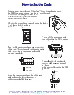 GE Supra KeySafe Quick Start Manual предпросмотр