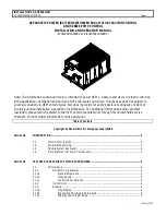 Предварительный просмотр 1 страницы GE SX TRANSISTOR CONTROL IC3645SP4U400N3 Installation And Operation Manual