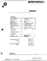 GE TA11 Use And Care Manual preview