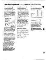 Preview for 4 page of GE TA11 Use And Care Manual