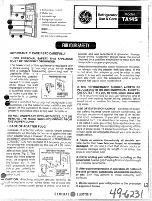 Preview for 1 page of GE TA14S Use & Care Manual