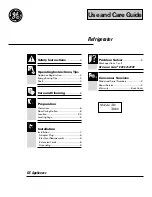 GE TA6 Use And Care Manual предпросмотр