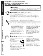 Preview for 2 page of GE Tall Tub Dishwashers Owner'S Manual