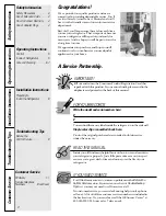 Preview for 2 page of GE TAX2 Owner'S Manual