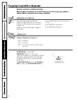 Preview for 8 page of GE TAX2 Owner'S Manual