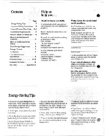 Preview for 2 page of GE TBF12 Use And Care Manual